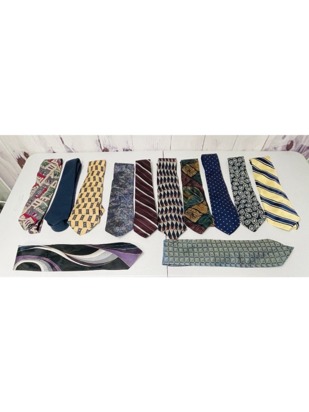 12 Men’s Ties Robert Talbott Studio Murano Michael Reed Fashion Lot Classic